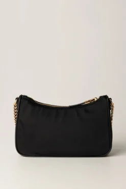 Elisabetta Franchi Borsa con Doppia Tracolla e LogoNERO