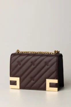 Elisabetta Franchi Borsa Trapuntata Media con LoghiROUGE NOIR