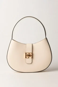 Elisabetta Franchi Borsa Hobo Grande con LogoBURRO
