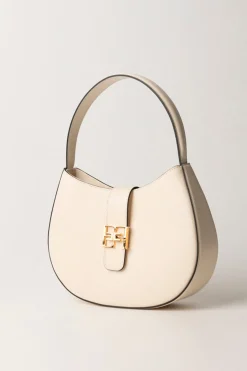 Elisabetta Franchi Borsa Hobo Grande con LogoBURRO