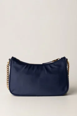 Elisabetta Franchi Borsa con Doppia Tracolla e LogoNAVY