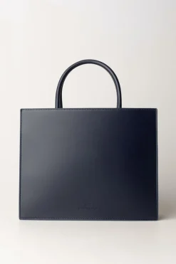 Elisabetta Franchi Borsa a Mano Media con LogoNAVY