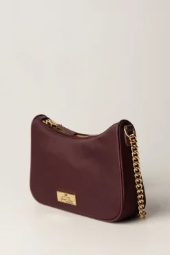 Elisabetta Franchi Borsa con Doppia Tracolla e LogoROUGE NOIR