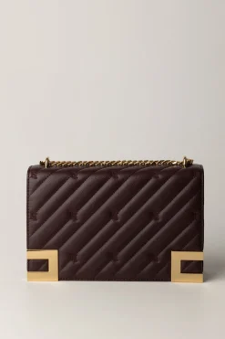 Elisabetta Franchi Borsa Trapuntata Grande con Loghirouge NoirROUGE NOIR