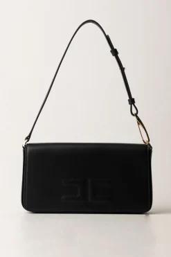 Elisabetta Franchi Borsa con Logo EmbossedNERO