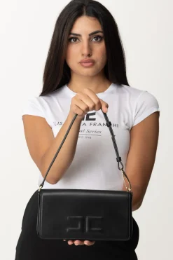 Elisabetta Franchi Borsa con Logo EmbossedNERO