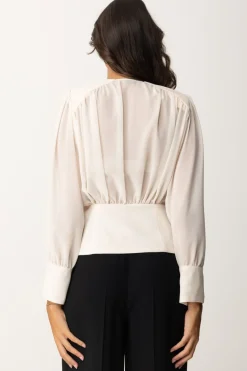 Elisabetta Franchi Camicia Morbida In Georgette con BaschinaBURRO