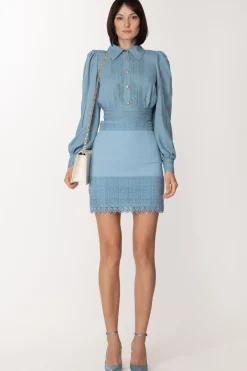 Elisabetta Franchi Camicia Crop con Dettagli a JourCARTADAZUCCHERO