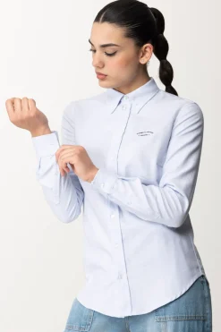 Elisabetta Franchi Camicia In Popeline Ricamo LogoOXFORD