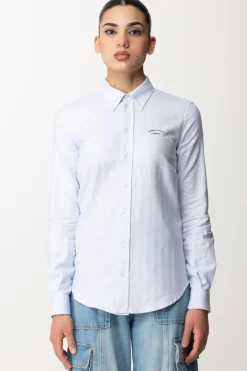 Elisabetta Franchi Camicia In Popeline Ricamo LogoOXFORD