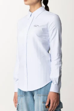 Elisabetta Franchi Camicia In Popeline Ricamo LogoOXFORD