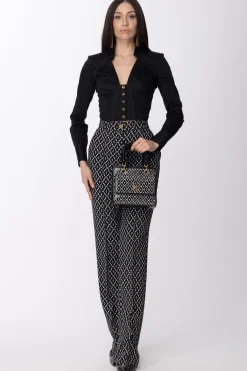 Elisabetta Franchi Camicia Corta a BustierNERO