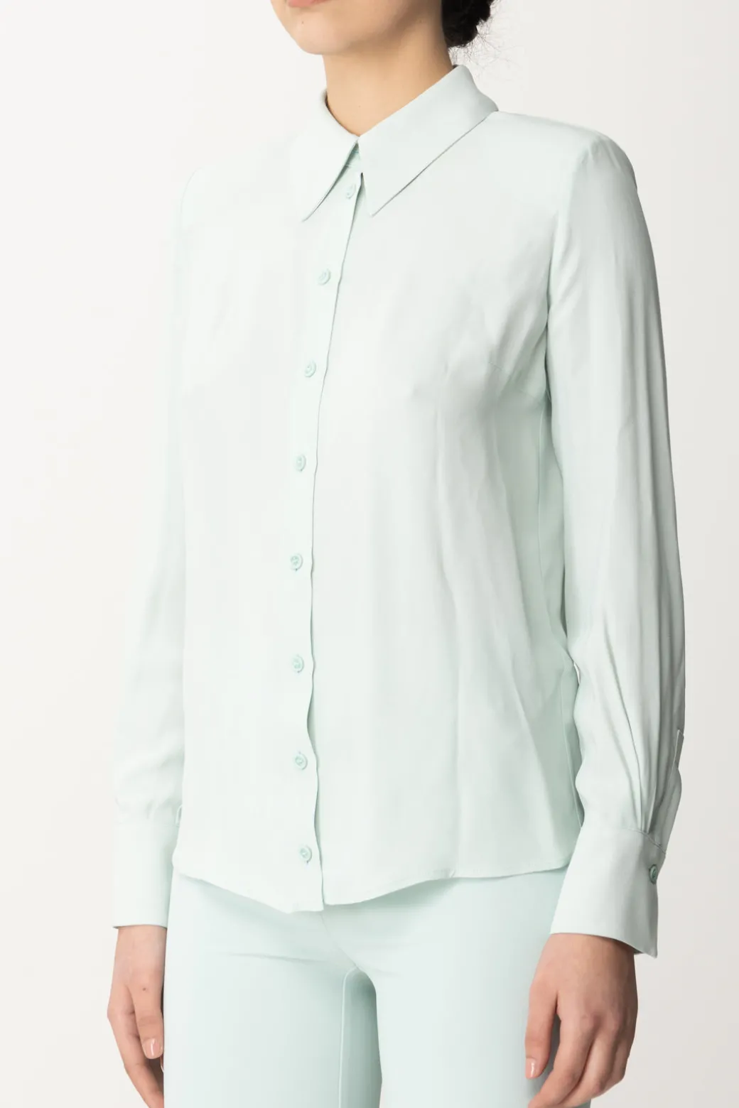 Elisabetta Franchi Camicia FluidaACQUA