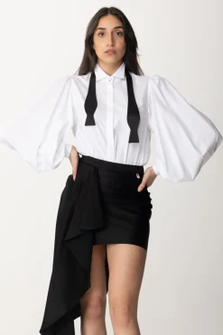 Elisabetta Franchi Camicia a Body In CotoneBIANCO