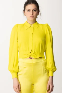Elisabetta Franchi Camicia Cropped In ViscosaCEDRO
