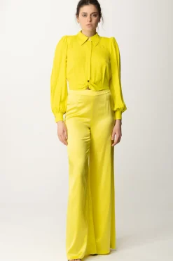 Elisabetta Franchi Camicia Cropped In ViscosaCEDRO