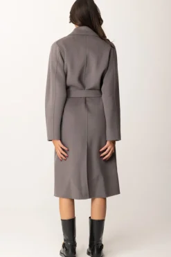 Elisabetta Franchi Cappotto Vestaglia In LanaSTEEL