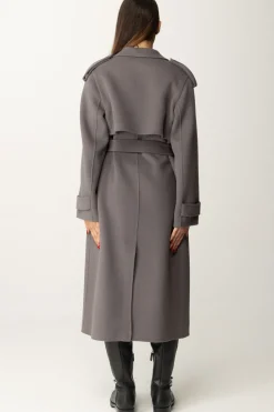 Elisabetta Franchi Cappotto a Trench In LanaSTEEL
