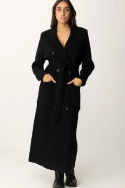 Elisabetta Franchi Cappotto Vestaglia con StemmaNERO