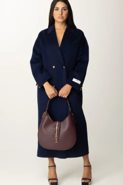 Elisabetta Franchi Cappotto Over In LanaNAVY