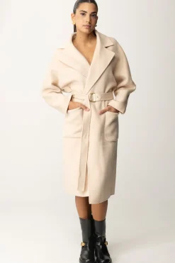 Elisabetta Franchi Cappotto Vestaglia In LanaLATTICE