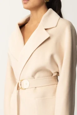 Elisabetta Franchi Cappotto Vestaglia In LanaLATTICE