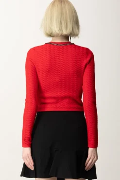 Elisabetta Franchi Cardigan con Punto RescaRED PASSION
