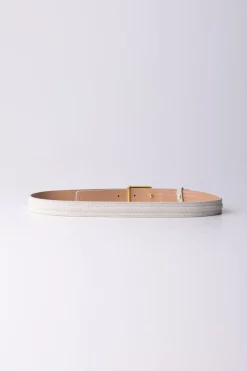 Elisabetta Franchi Cintura Scamosciata con Fibbia LogataBURRO