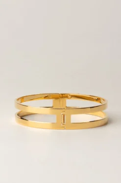 Elisabetta Franchi Collana Choker RigidaORO GIALLO