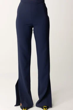 Elisabetta Franchi Completo Giacca e Pantalone con LogoNAVY