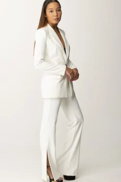 Elisabetta Franchi Completo Giacca e Pantalone con LogoAVORIO