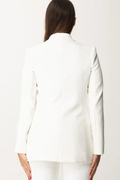 Elisabetta Franchi Completo Giacca e Pantalone con LogoAVORIO