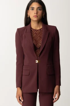 Elisabetta Franchi Completo Giacca e Pantalone con LogoROUGE NOIR