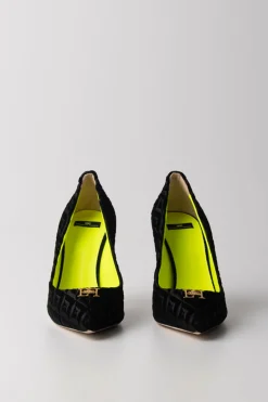 Elisabetta Franchi Décolleté In VellutoNERO