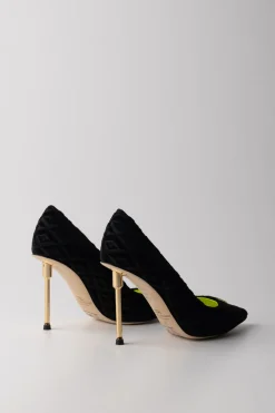 Elisabetta Franchi Décolleté In VellutoNERO