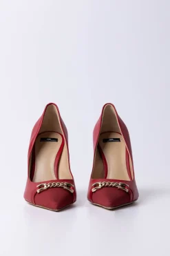 Elisabetta Franchi Decolleté con Punta In TessutoRED VELVET