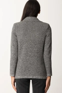 Elisabetta Franchi Giacca In Viscosa Melange con Tasche In VelaSALEPEPE