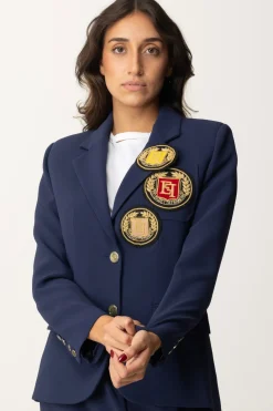 Elisabetta Franchi Giacca con PatchNAVY
