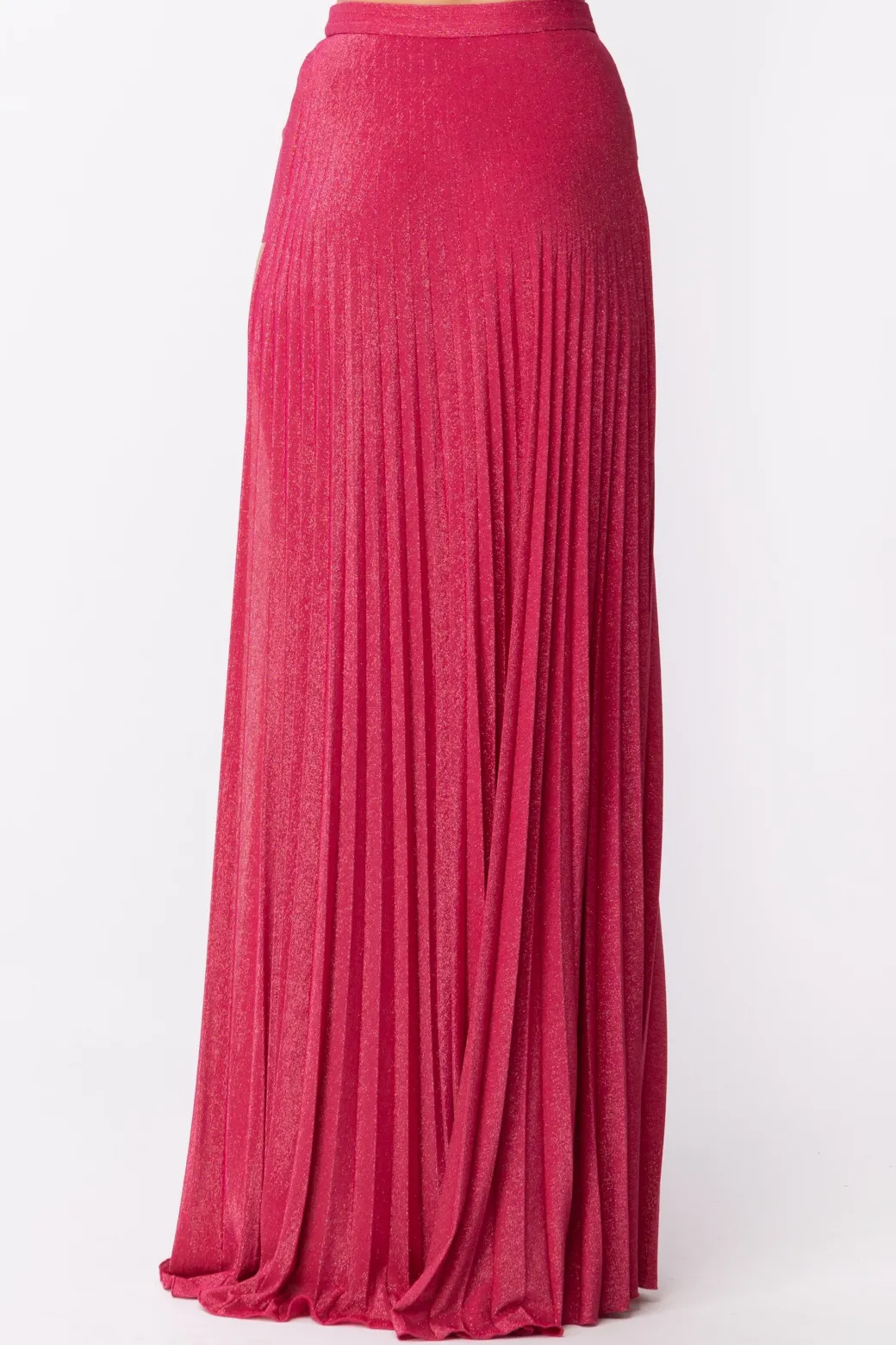 Elisabetta Franchi Gonna Plissettata In LurexFUXIA
