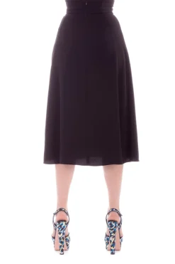 Elisabetta Franchi Gonna Longuette con Nodo In VitaNERO