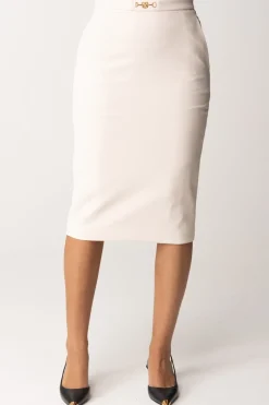 Elisabetta Franchi Gonna a Matita con MorsettoBURRO