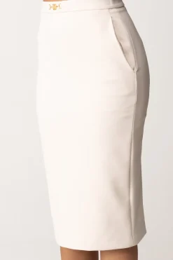 Elisabetta Franchi Gonna a Matita con MorsettoBURRO