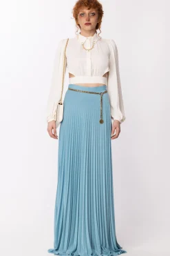 Elisabetta Franchi Gonna Plissettata In LurexCARTADAZUCCHERO