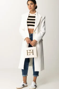 Elisabetta Franchi Jeans Boyfriend con Placca LogoBLUE DENIM