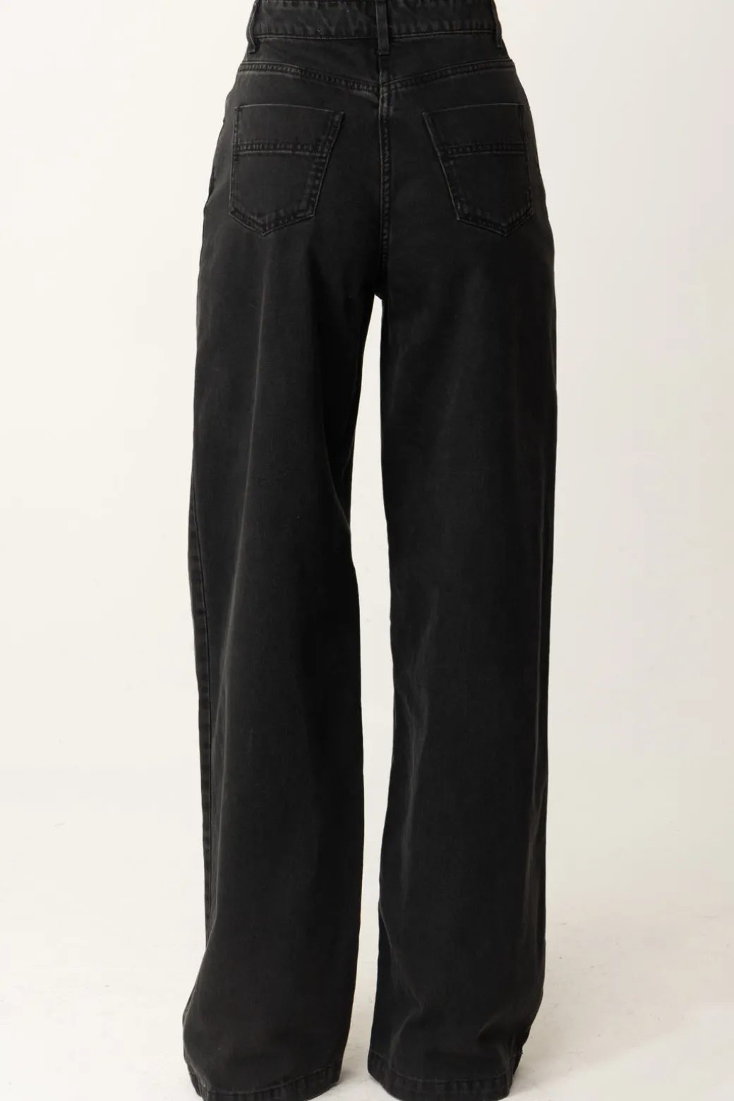 Elisabetta Franchi Jeans Palazzo con CerniereNERO