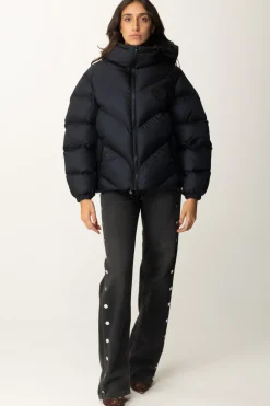 Elisabetta Franchi Jeans Dritti con BottoniBLACK DENIM