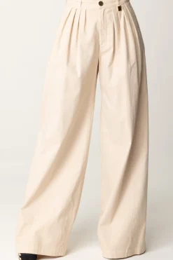 Elisabetta Franchi Jeans a Gamba Larga con PincesLATTICE