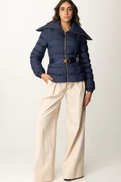 Elisabetta Franchi Jeans a Gamba Larga con PincesLATTICE