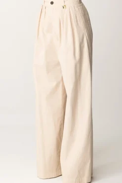 Elisabetta Franchi Jeans a Gamba Larga con PincesLATTICE