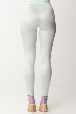 Elisabetta Franchi Leggings In Lycra con LogoACQUA